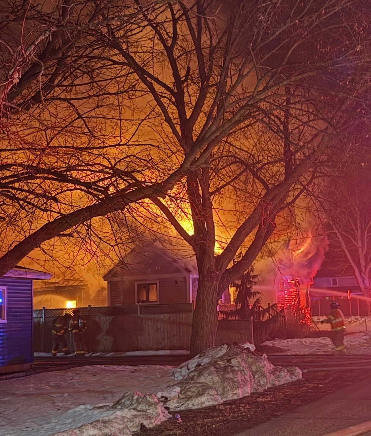 Early morning blaze levels Ridgetown home